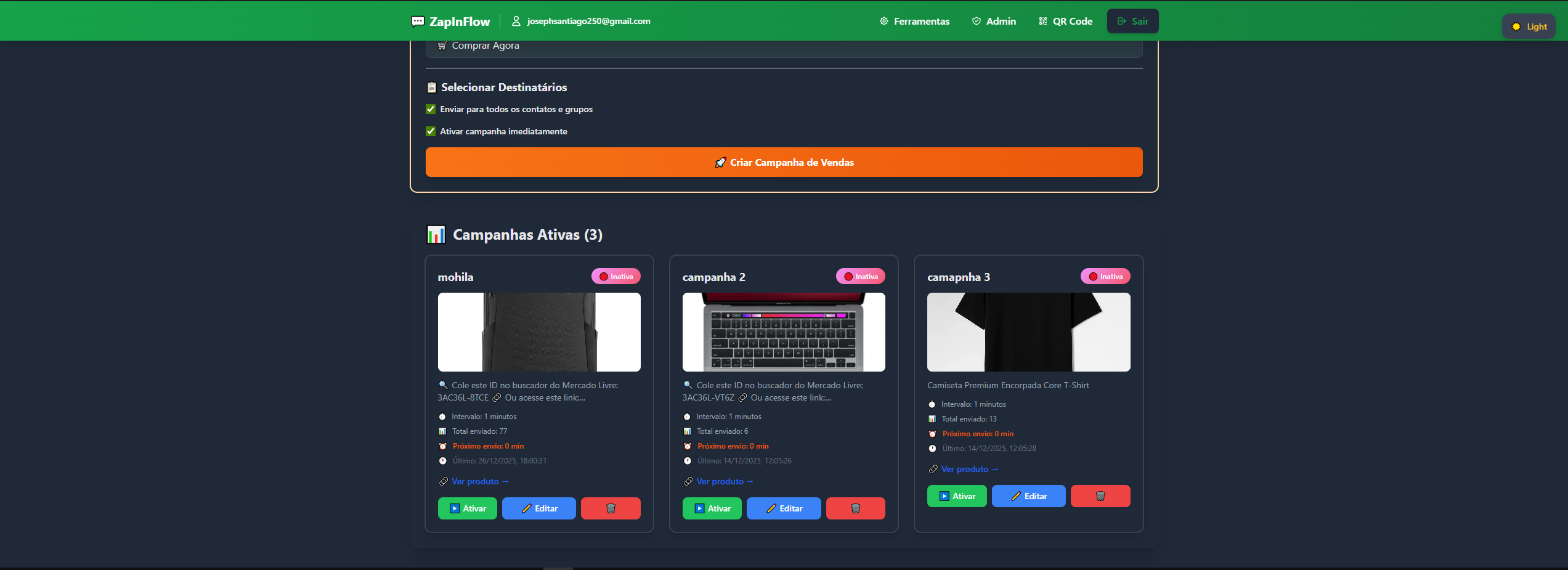 Campanhas em Massa - Automação WhatsApp